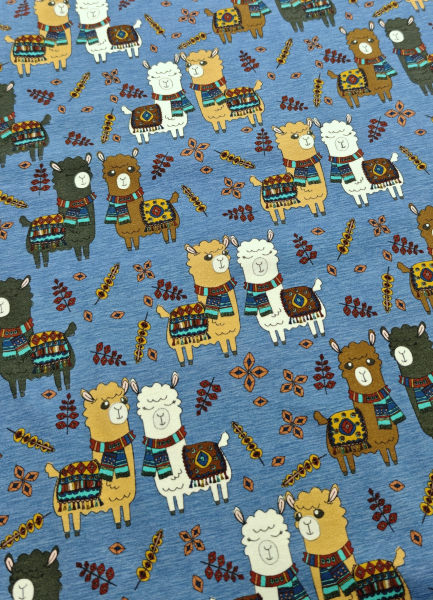 Jersey - Alpaca`s - rauchblau